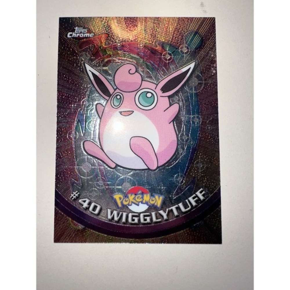 2000 Topps Chrome Wigglytuff #40 red logo foil near mint 10D